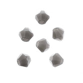 Crystal Lane Bicone 2 Strand 7in (apx96pcs) 4mm Opaque Grey